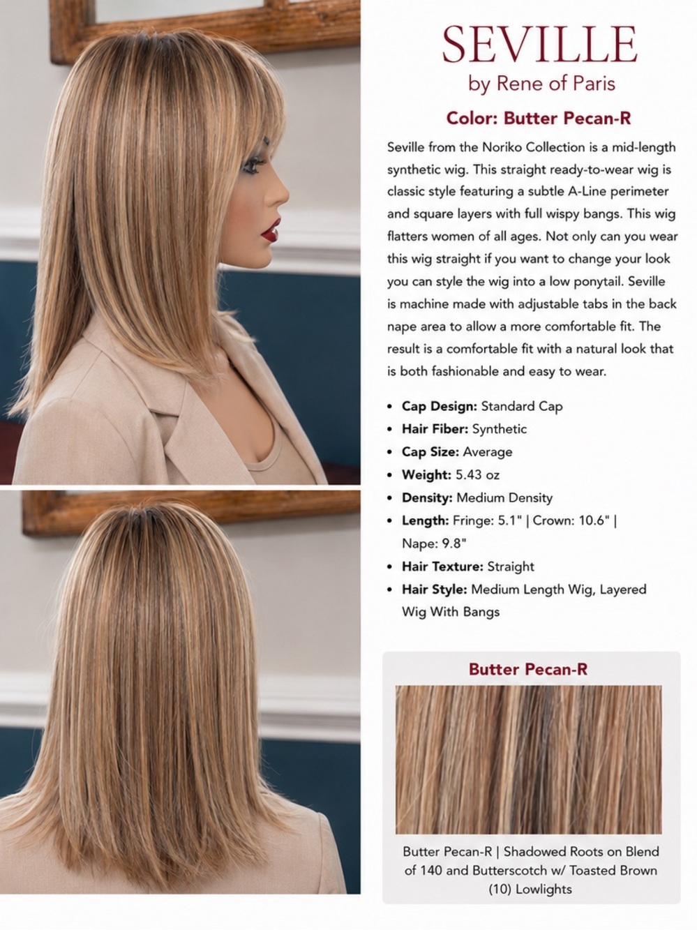 Seville by Rene of Paris is Butter Pecan